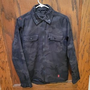 Chrome mens S zip up shirt jacket